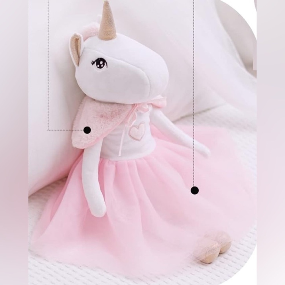 Perfectto Design Ballerina Unicorn Doll Stuffed Animal for Girls plush